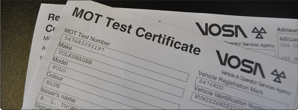 MOT certificate